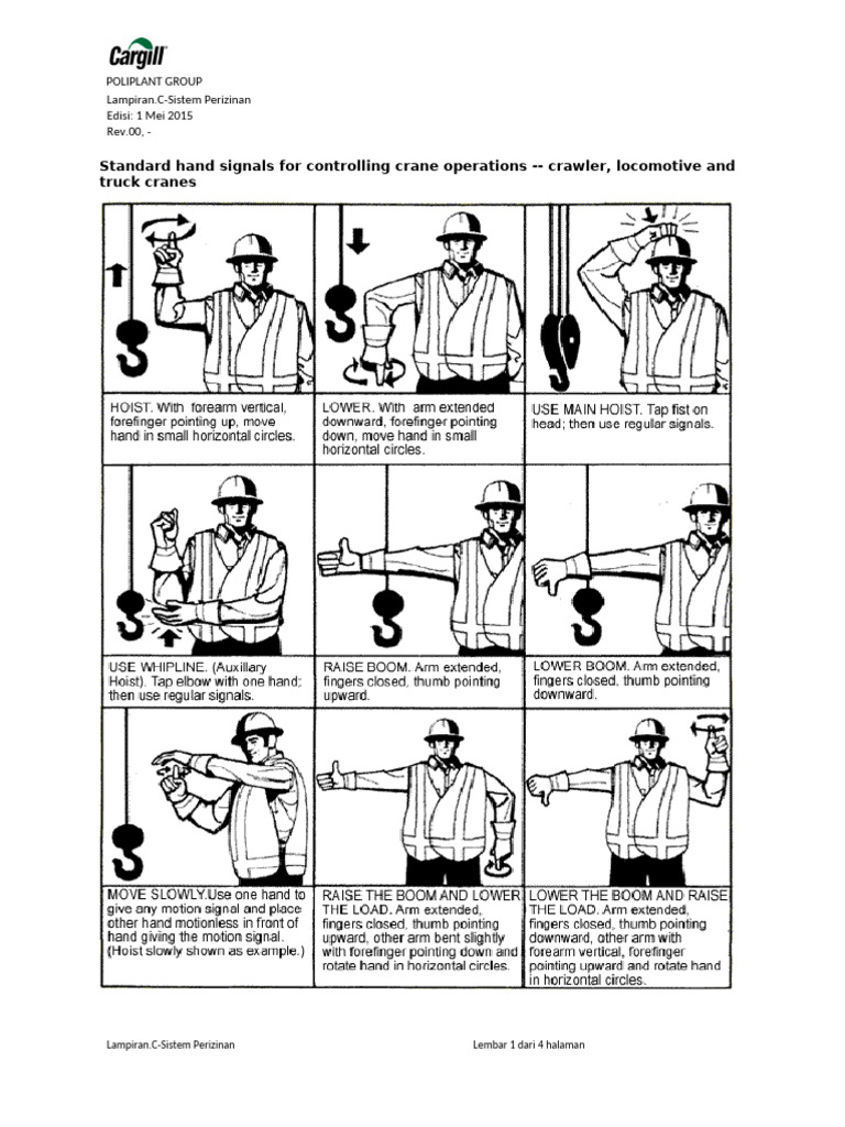Lamp.ehs.1C_Standar Hand Signal | PDF