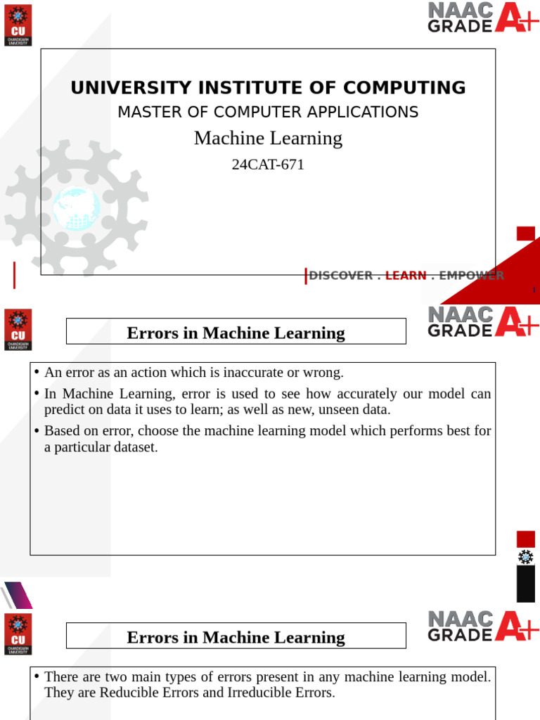 2.7 Concept of Bias and Variance | PDF | Errors And Residuals | Machine ...