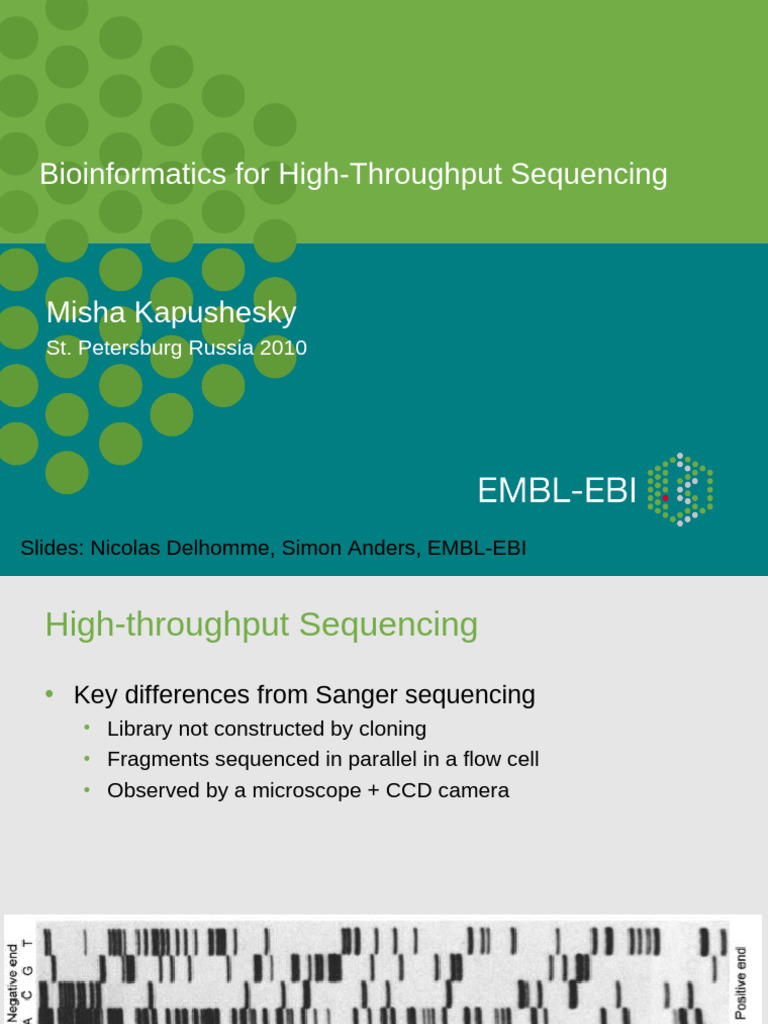 High-Throughput Sequencing Bioinformatics | PDF | Dna Sequencing ...