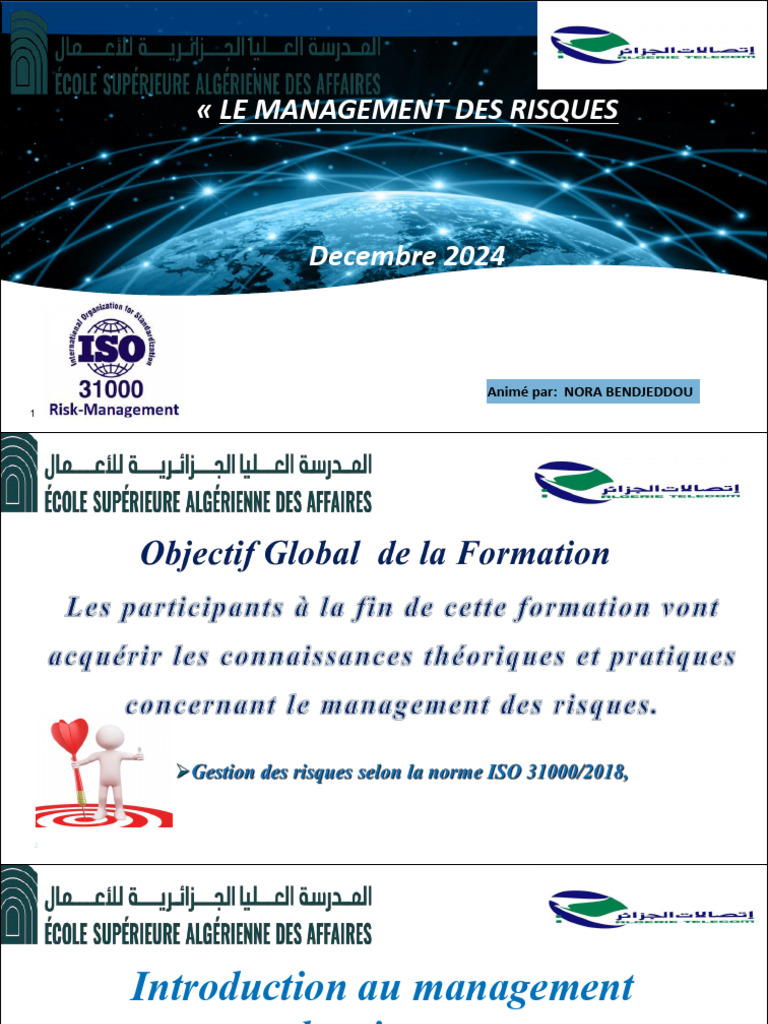 Management des Risques : Guide ISO 31000 | PDF | Gestion des risques ...