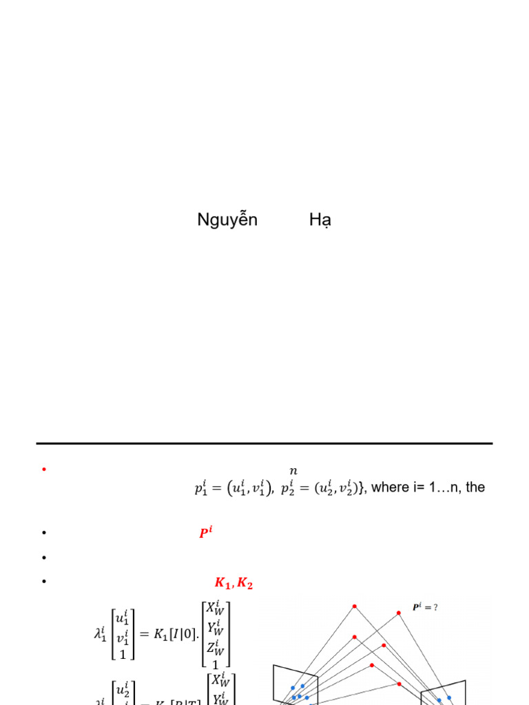 Structure from Motion Overview | PDF | Geometry | Algebra