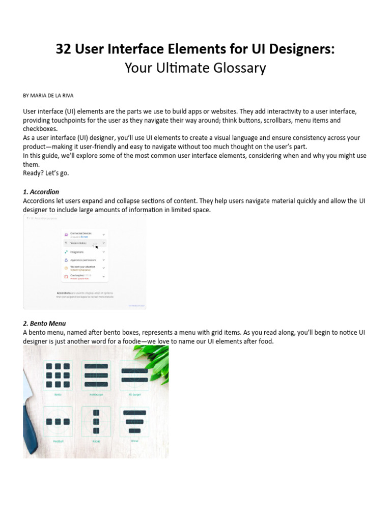 631993450 32 User Interface Elements for UI Designers | PDF | User ...