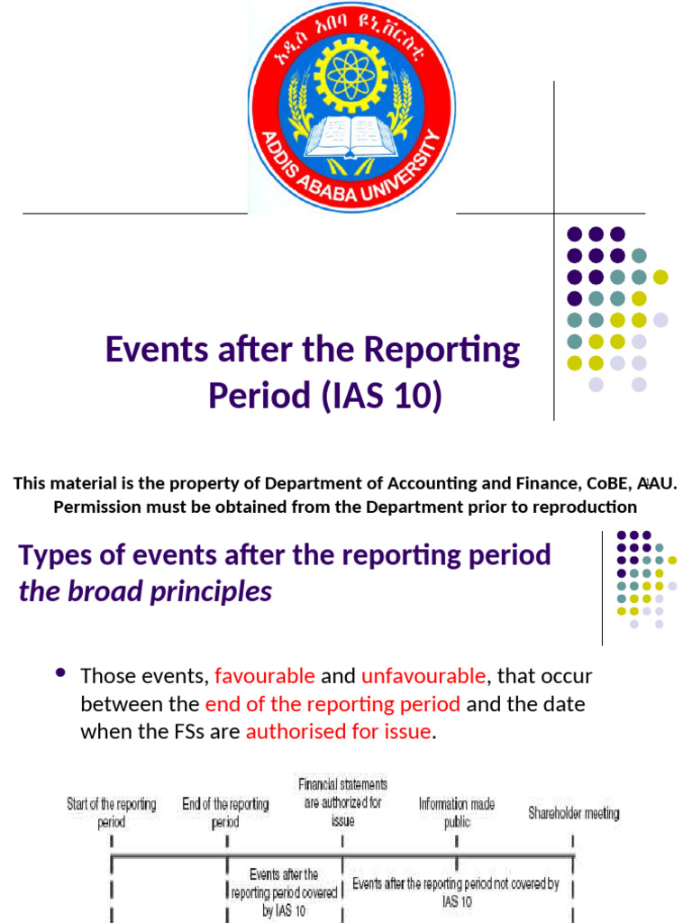 Understanding IAS 10: Events After Reporting | PDF | Corporations ...
