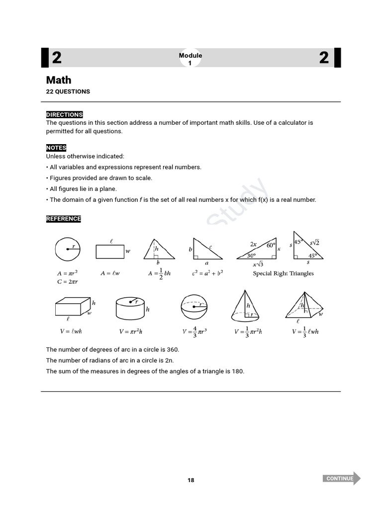 Practice Test 1-Math | PDF | Circle | Triangle
