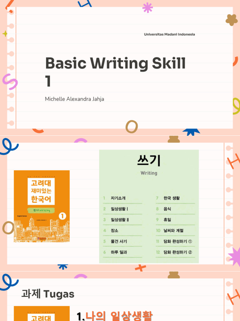 Basic Writing 1 - 3 | PDF
