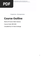 UWI Pre-Science N1 Programme Details | PDF | Academic Degree ...