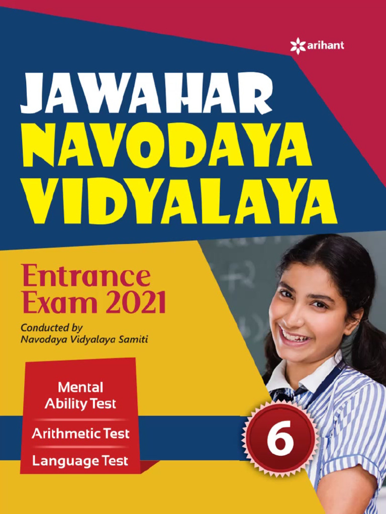 Arihant Jawahar Navodaya Vidyalaya Class 6 Book PDF | PDF