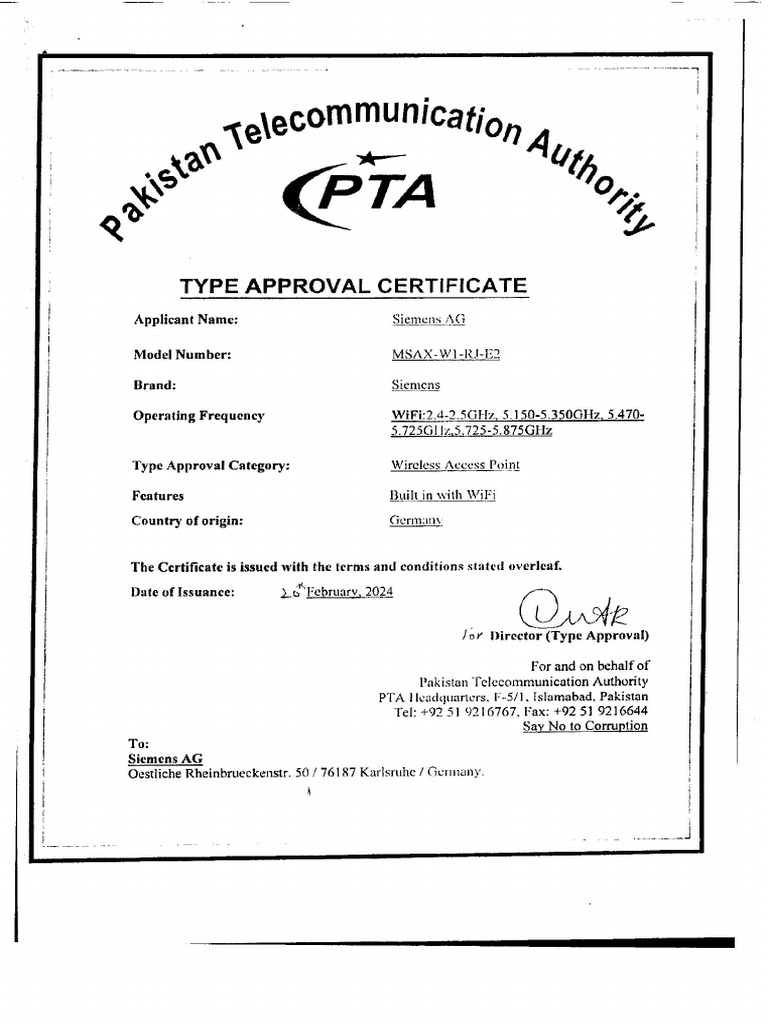 Pakistan Certificate MSAX-W1-RJ-E2 MDE SIEM 2213 I 20-02-2024 Unlimited ...