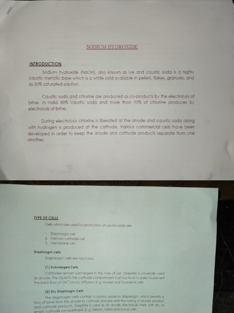 Sodium Hydroxide | PDF