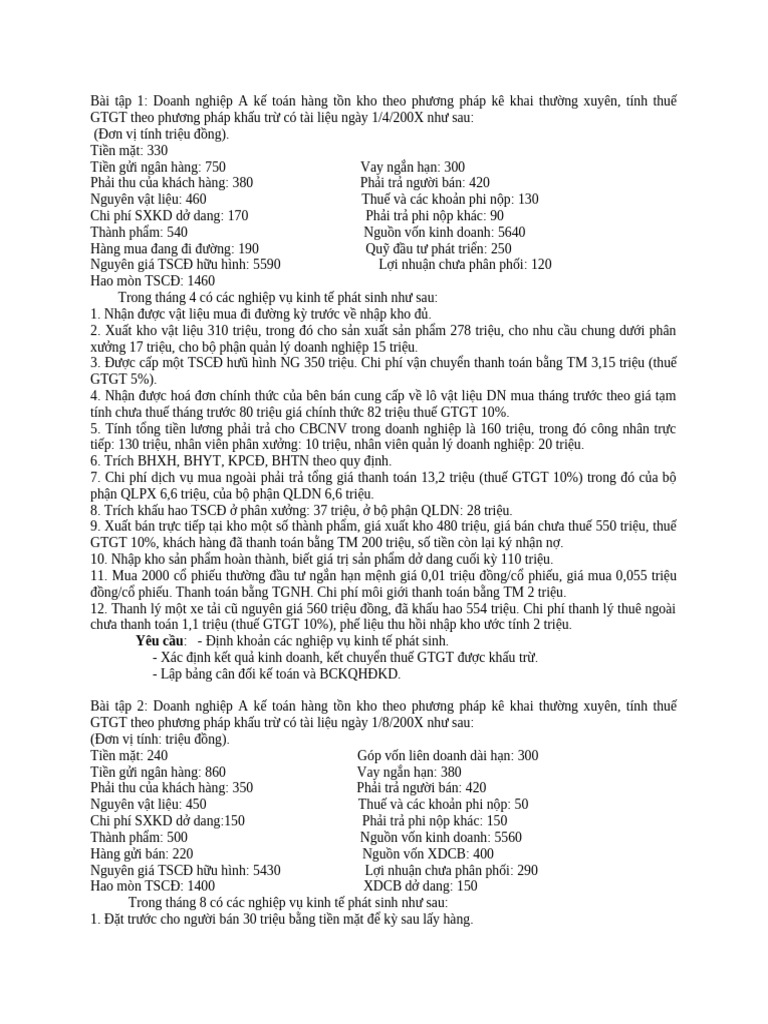 BT Tham Khảo NLKT | PDF
