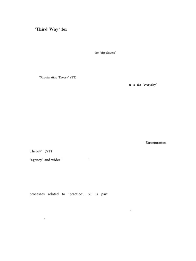 A Third Way For Football Fandom Research Anthony Giddens and 2pu0i4e8xh ...