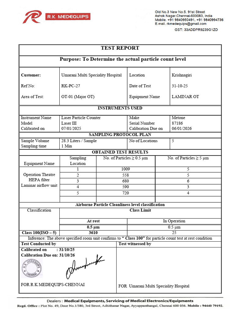 Test Report 04112025 | PDF