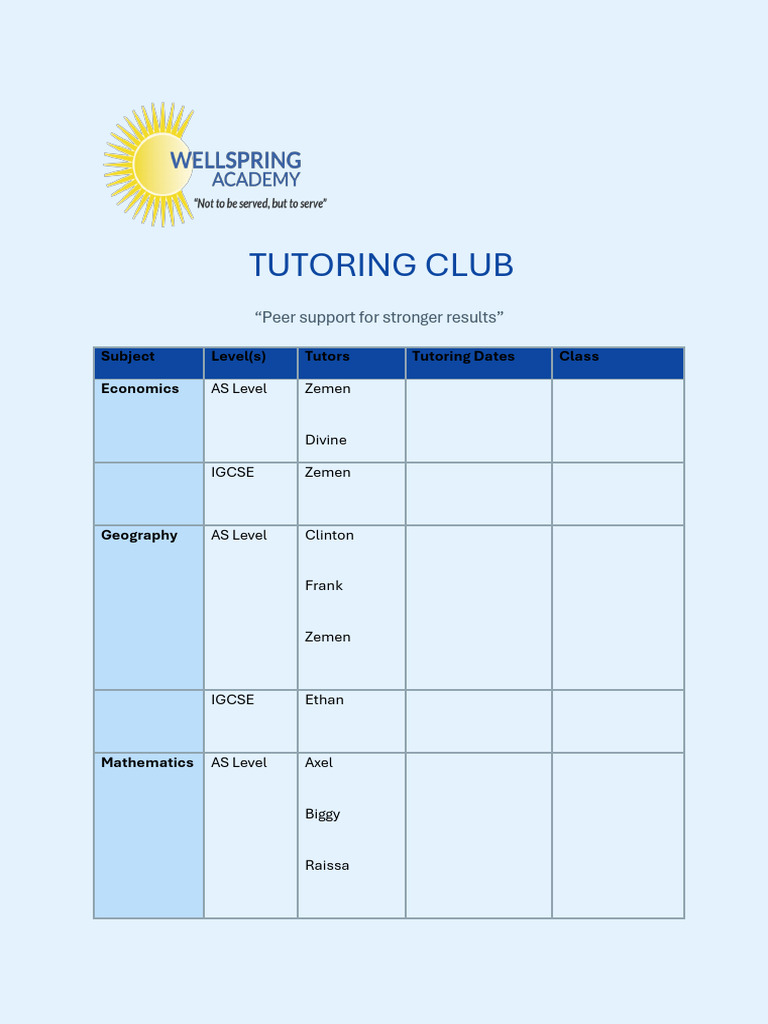 Poster - Tutoring | PDF