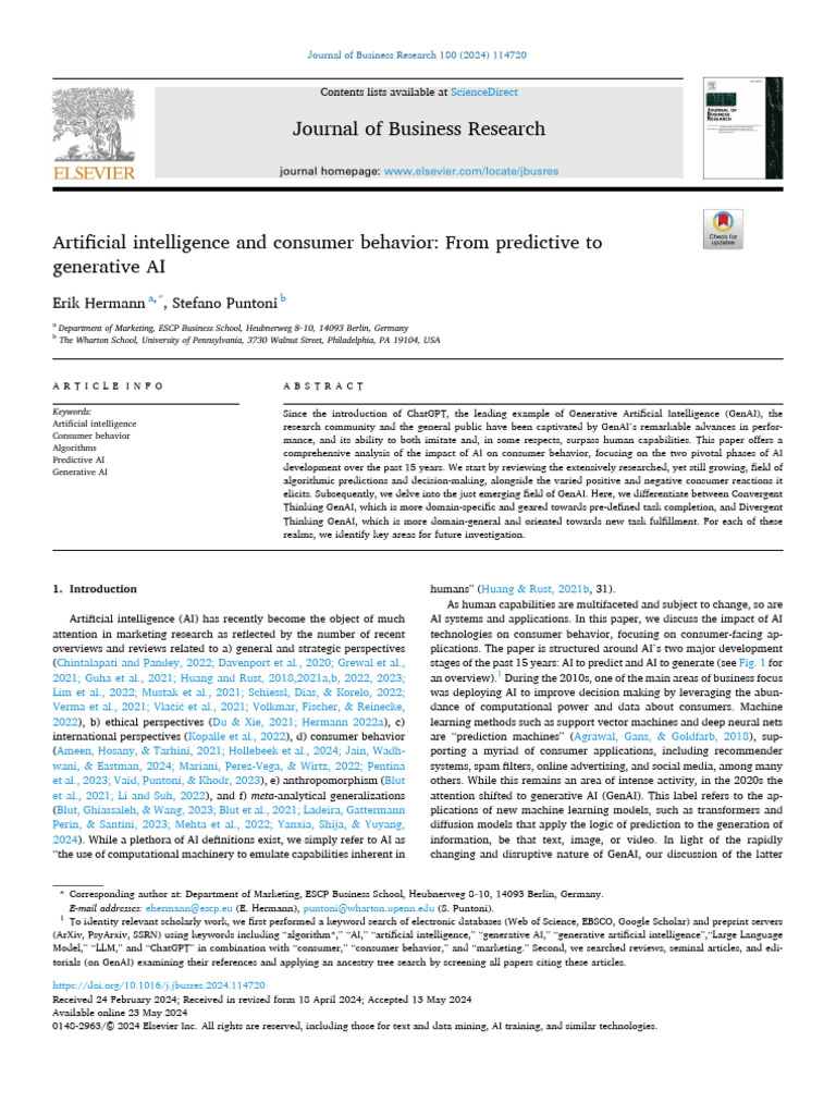 AI's Impact on Consumer Behavior Analysis | PDF | Artificial ...