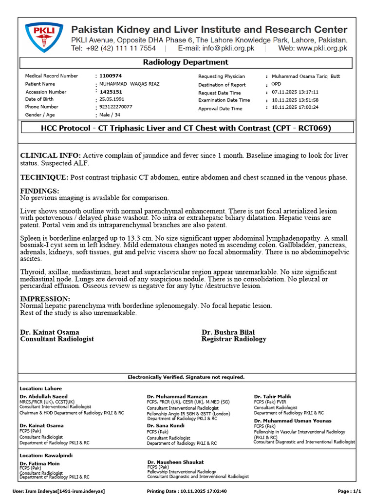 Waqas | PDF | Liver | Radiology
