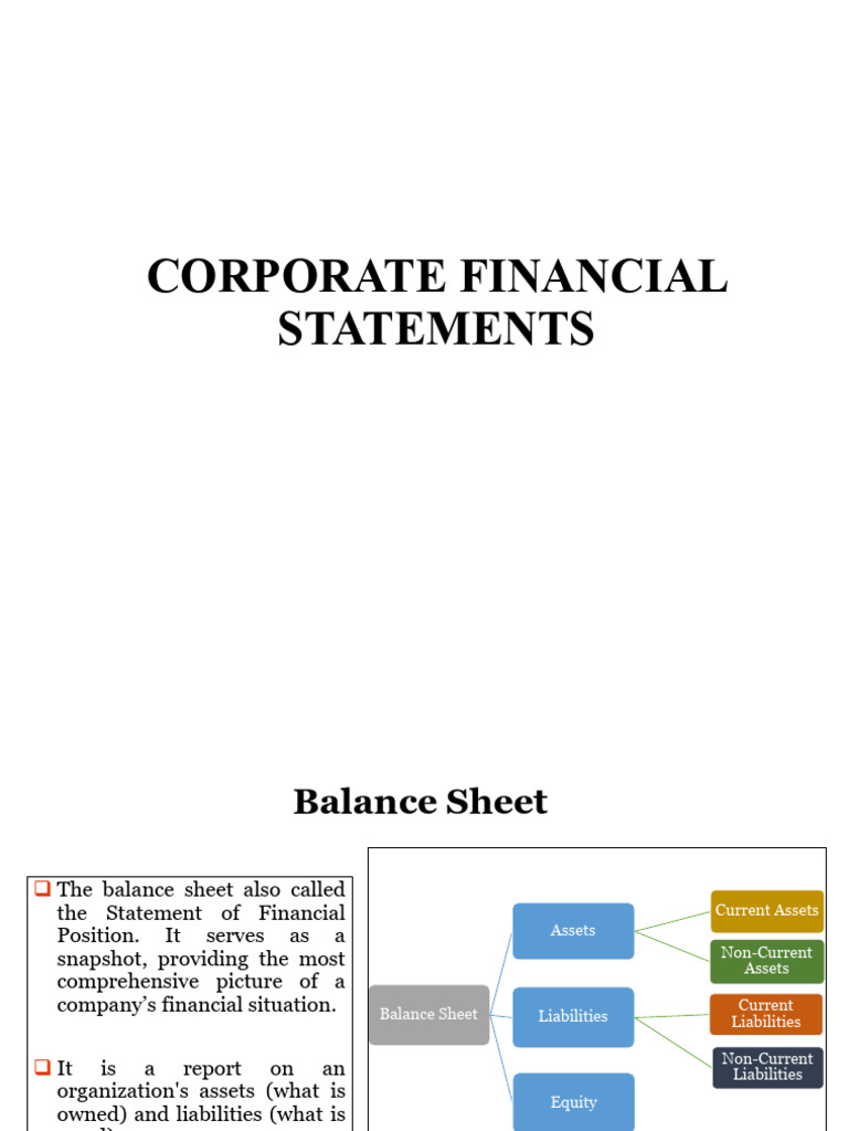 Corporate Financial Statements Overview | PDF | Expense | Equity (Finance)