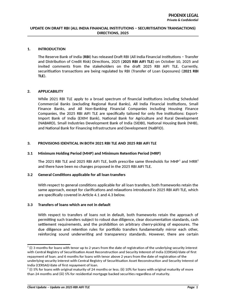 2025 RBI AIFI TLE Draft Update | PDF | Reserve Bank Of India | Book Value