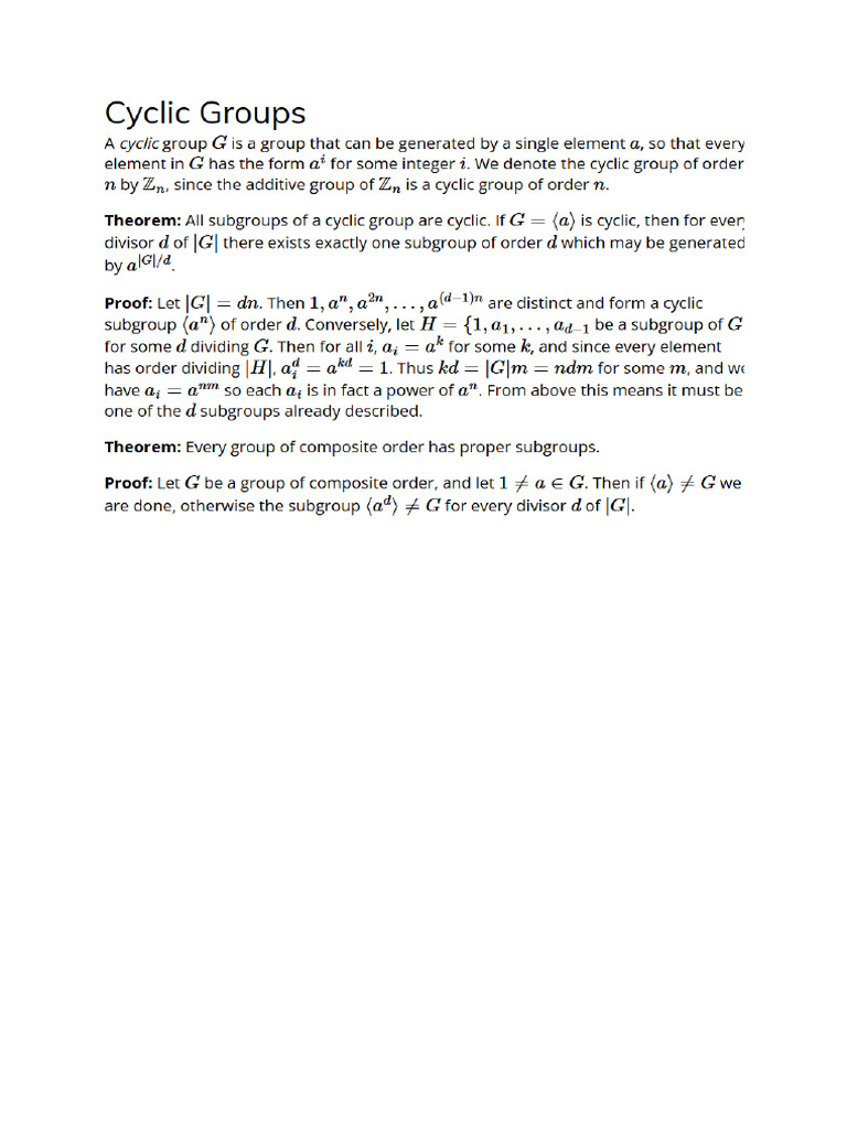 Group Theory | PDF