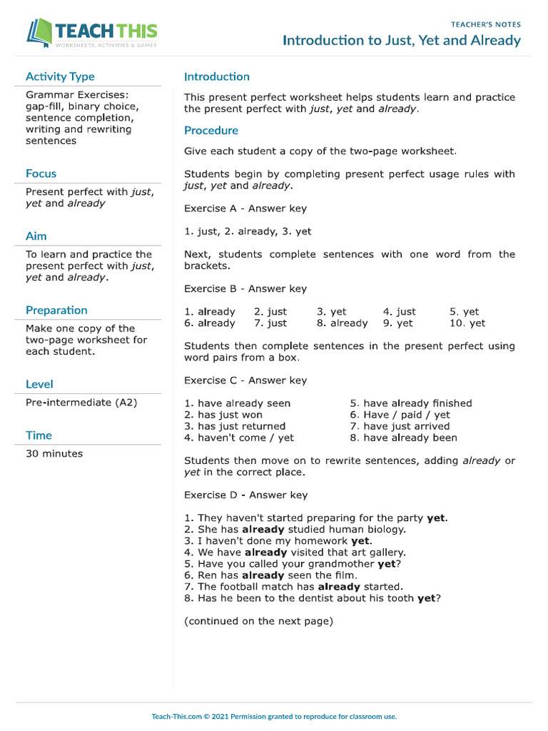 Just Already Yet | PDF