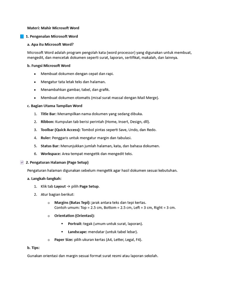 Microsoft Word X Informatika | PDF
