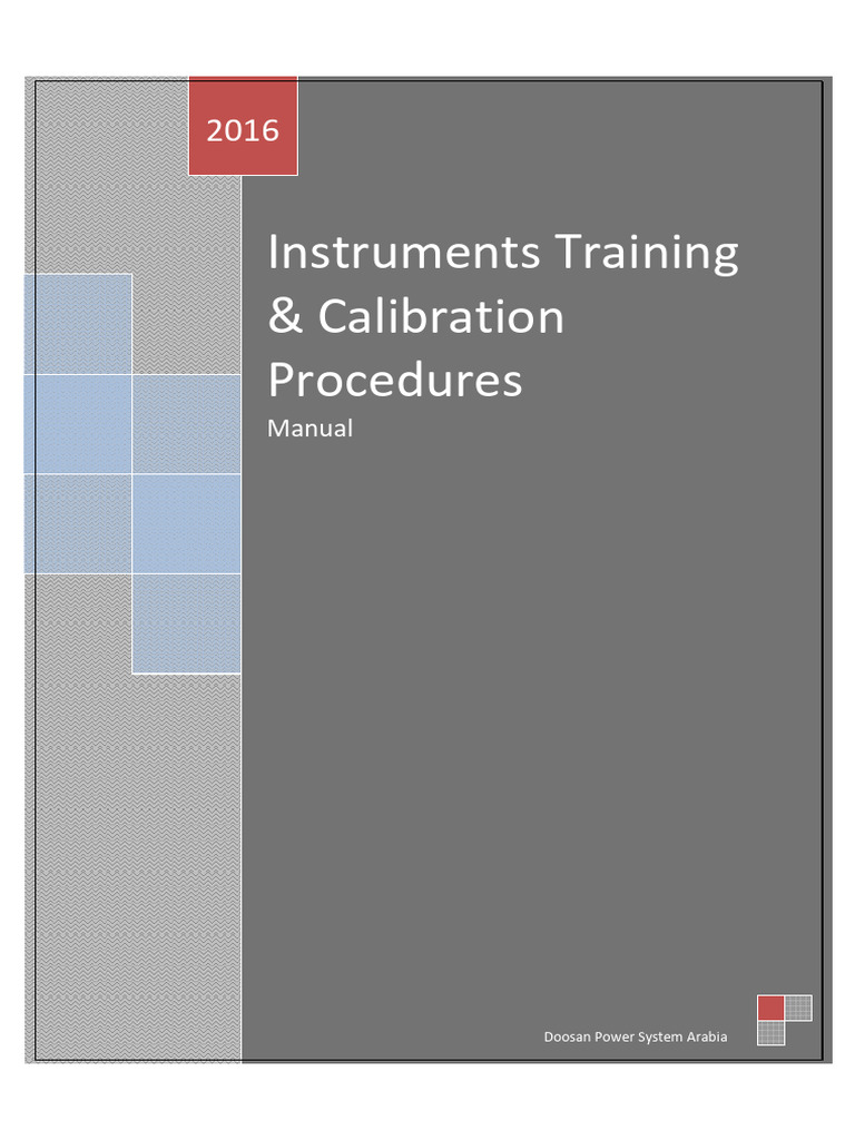 Power Plant Instrument Calibration Manual | PDF | Flow Measurement ...