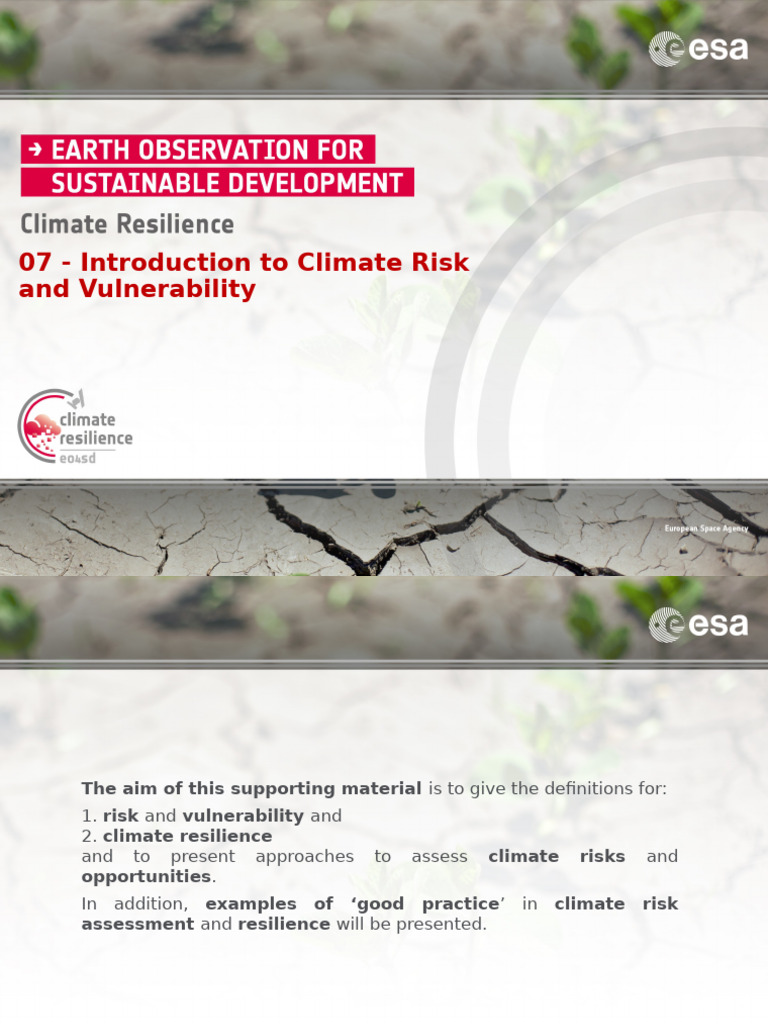Climate Risk and Resilience Overview | PDF | Climate Resilience | Risk