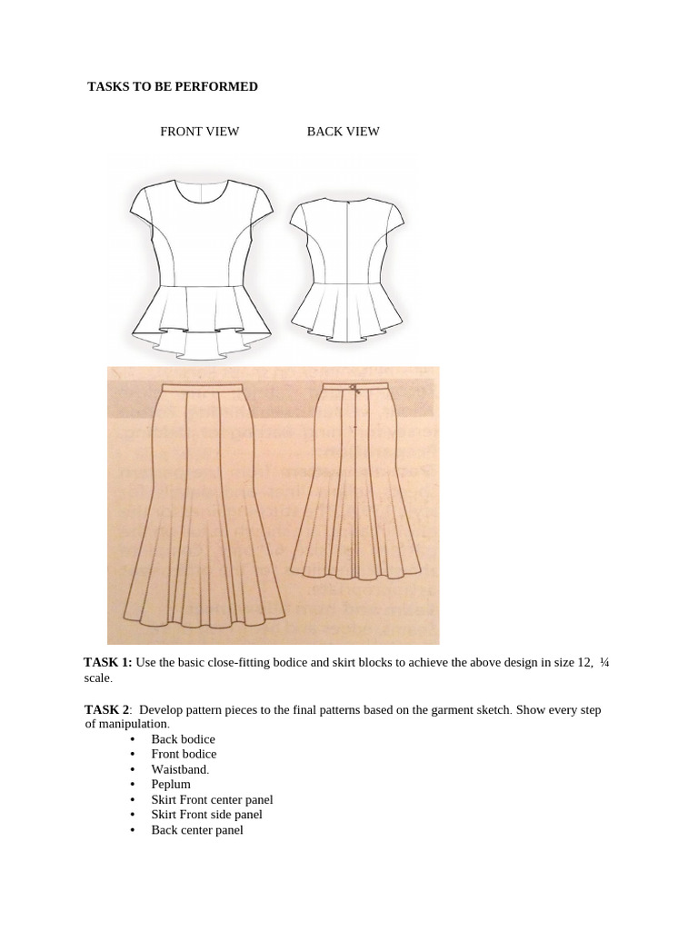 Garment Pattern Development Guide | PDF