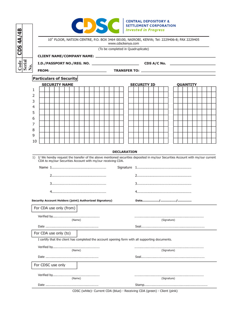 Securities Transfer Request Form | PDF | Access Control | Authentication