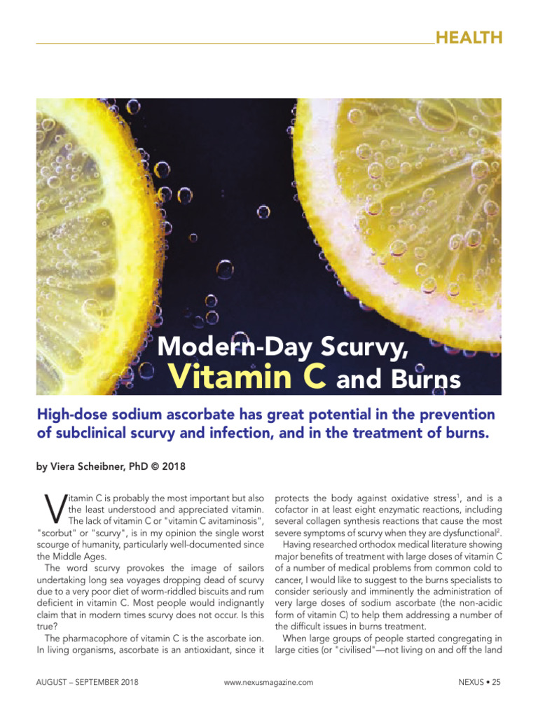 Modern Insights on Vitamin C and Scurvy | PDF | Vitamin C | Vitamin