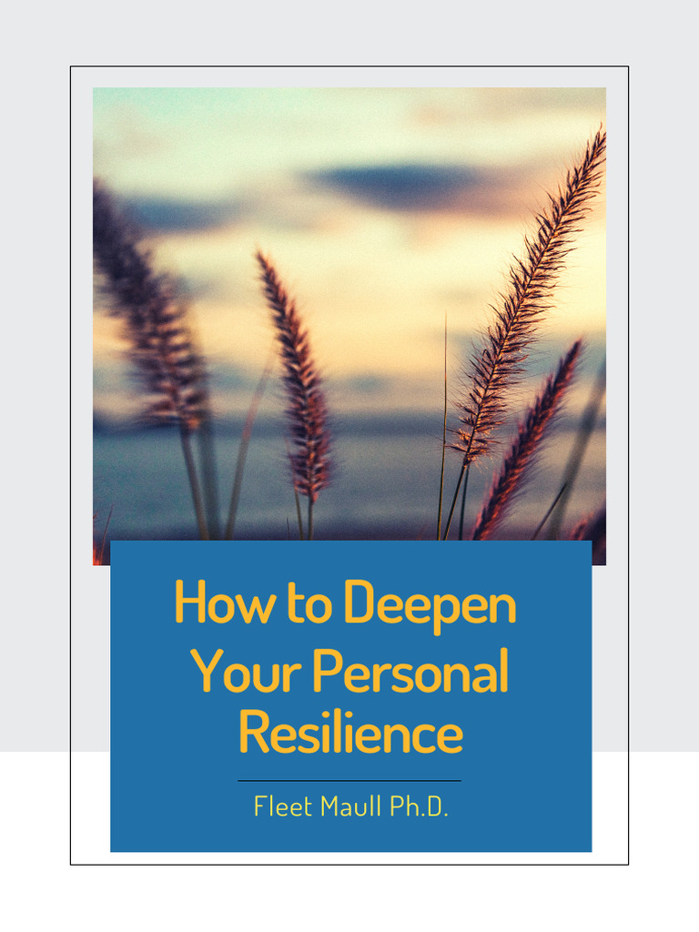 Cultivating Personal Resilience Strategies | PDF | Psychological ...