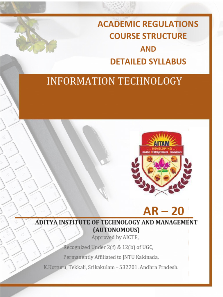 B.Tech IT Academic Regulations 2020 | PDF | Engineering | Educational ...