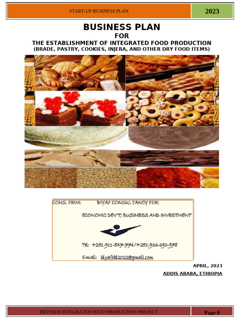 Integrated Food Production Business Plan | PDF | Economies