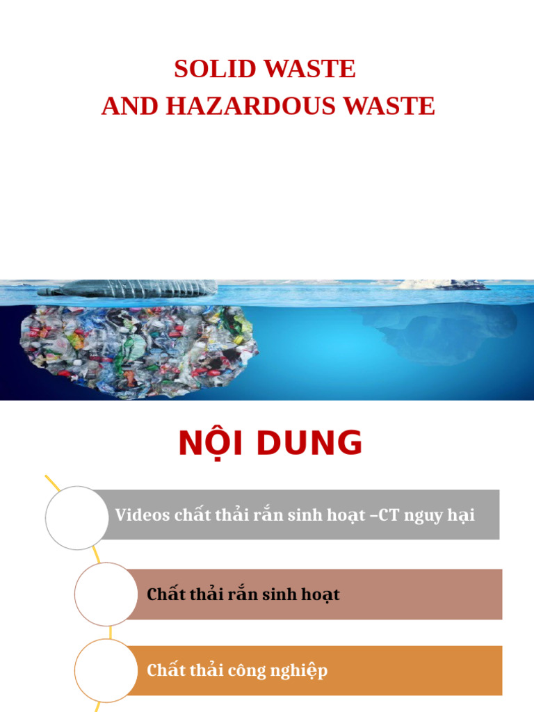 Solid Waste and Hazardous Waste PTA Buoi 7 | PDF