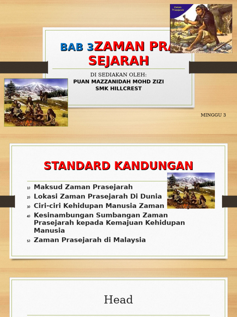 Zaman Prasejarah: Ciri dan Sumbangan | PDF