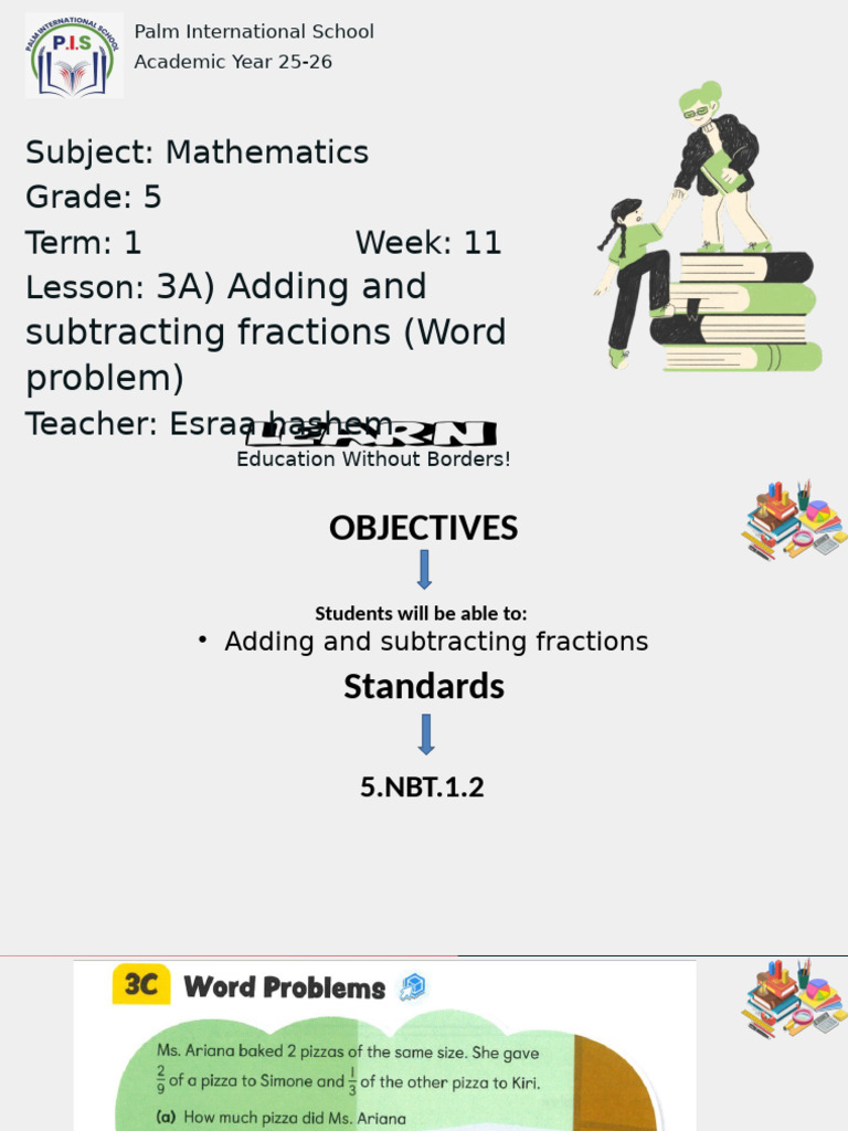 Word Problems Adding and Subtracting Fractions | PDF