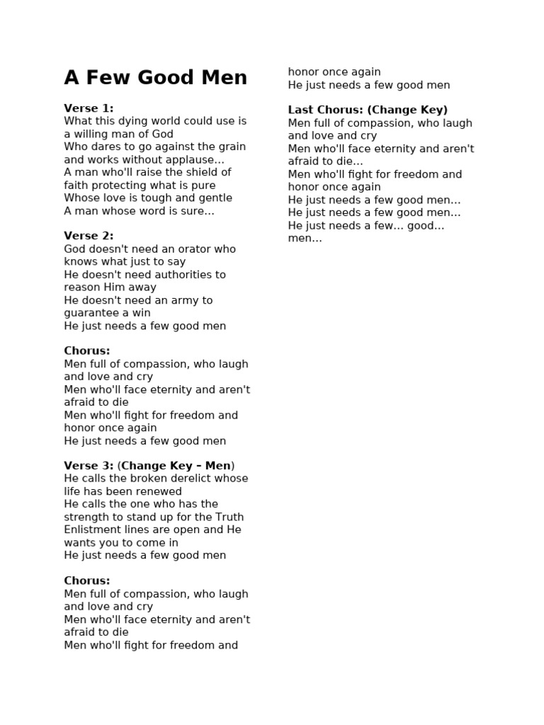 A Few Good Men PDF