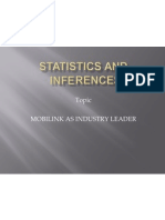 Statistics &amp; Inferences
