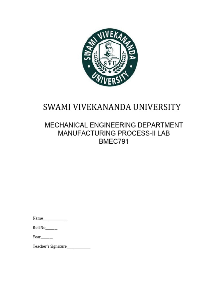 Manufacturing Process II Lab | PDF | Electricity