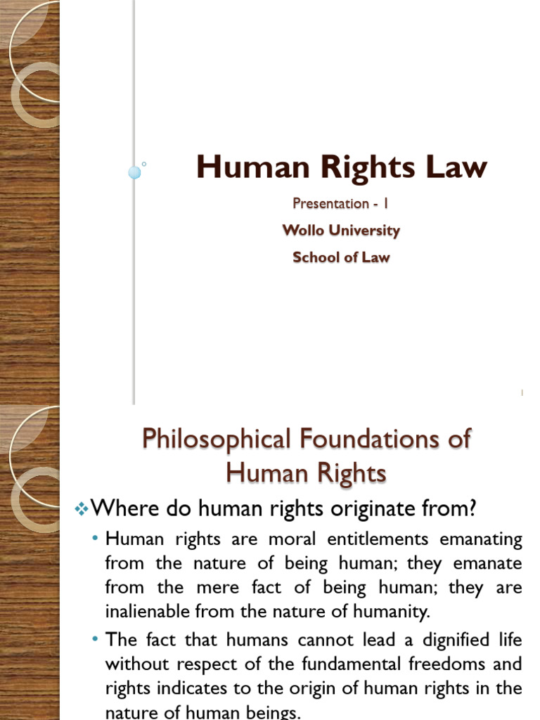 Lecturenote_1428818452Human Rights Law Presentation - 1 | PDF | Human ...