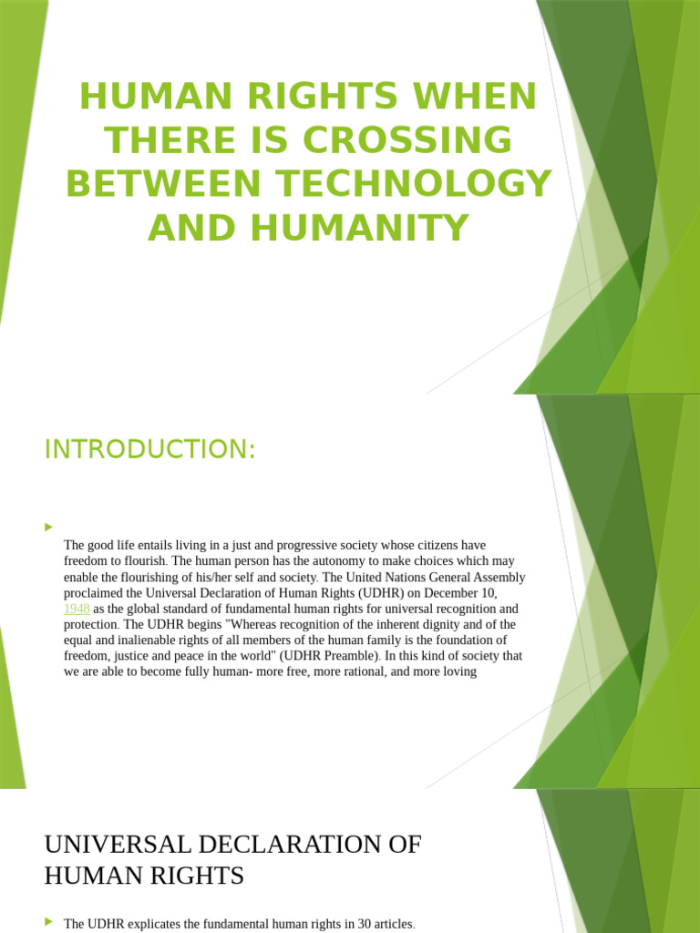 Human Rights and Technology Intersection | PDF | Human Rights | Dignity
