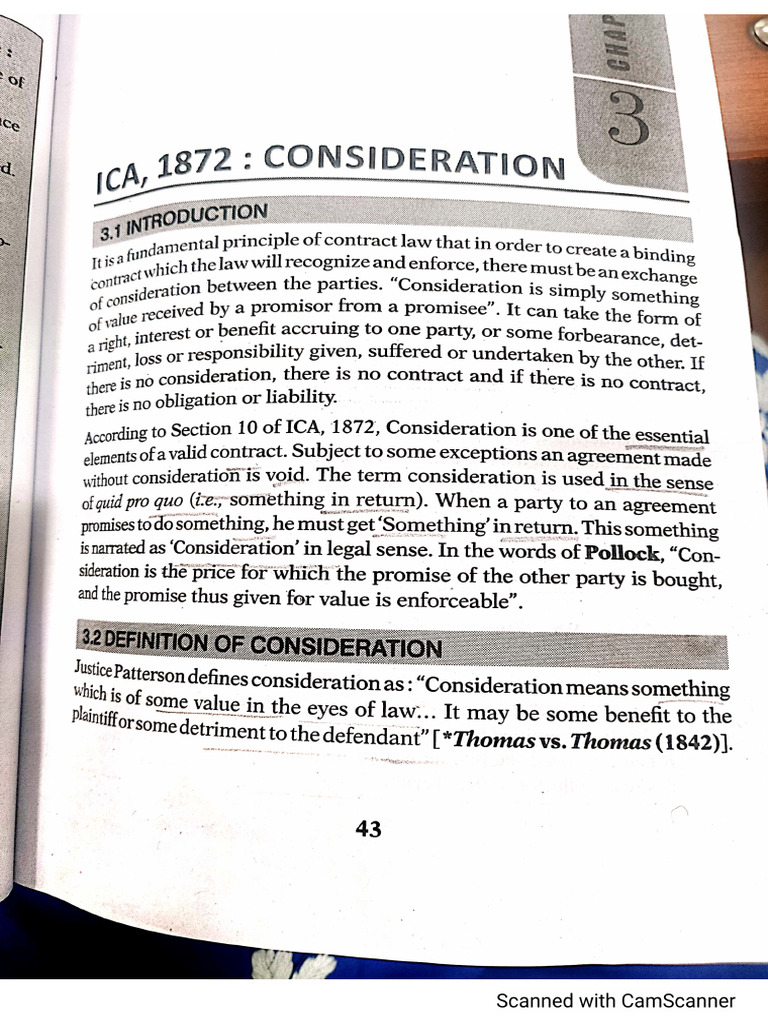 Consideration | PDF