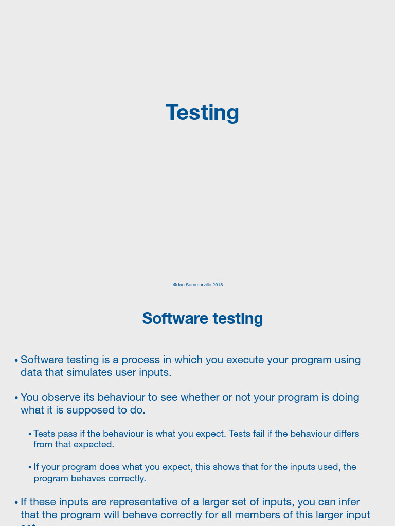 Comprehensive Software Testing Guide | PDF | Test Driven Development ...