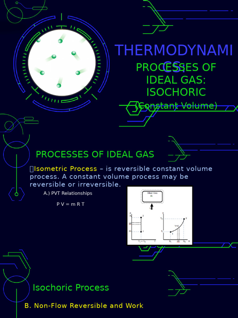 Ideal Gas Process Isochoric | PDF