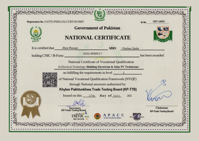 National Certificate in Electrical Technology | PDF | Vocational Education