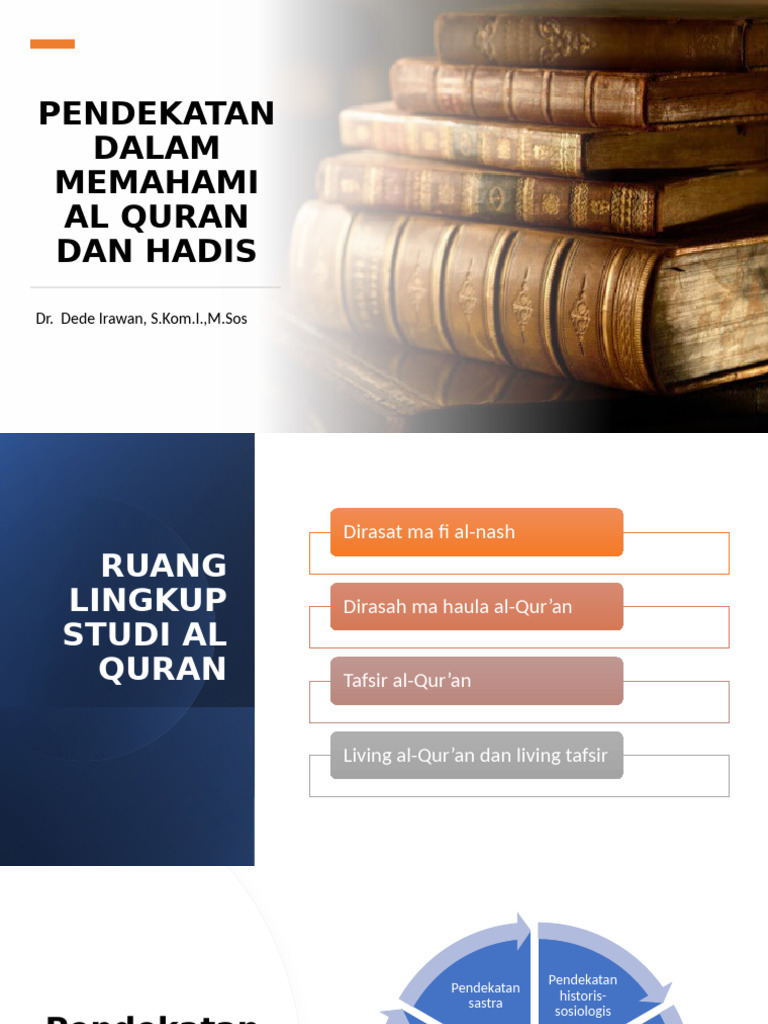 Pendekatan Dalam Memahami Al Quran Dan Hadis | PDF