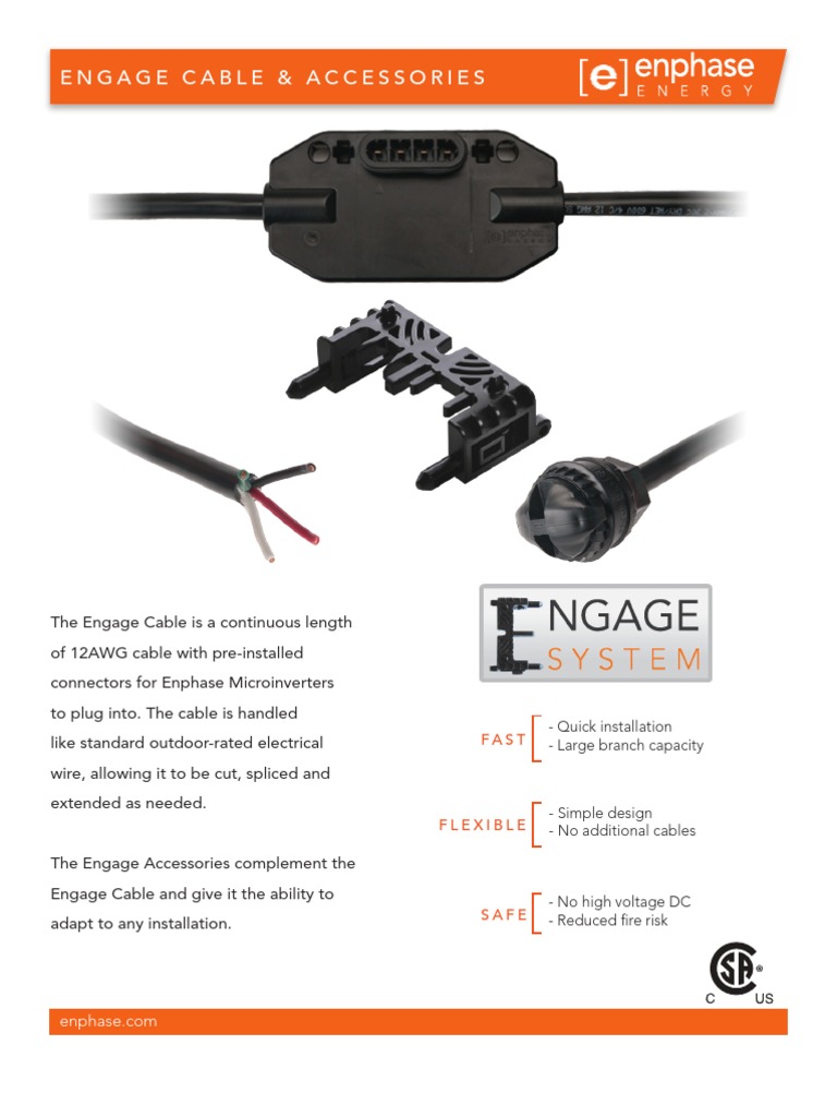 Enphase Datasheet Engage Cable | PDF | Technology & Engineering