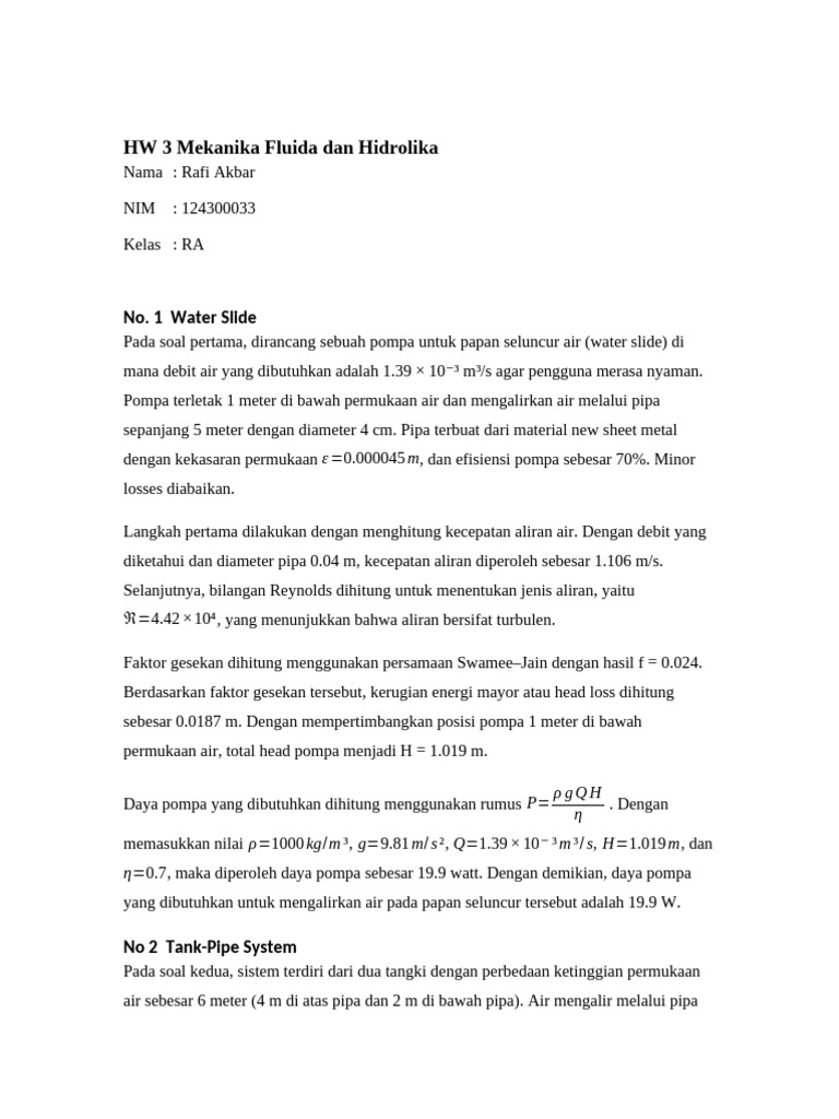 Rafi Akbar 124300033 Hw3fisflu | PDF