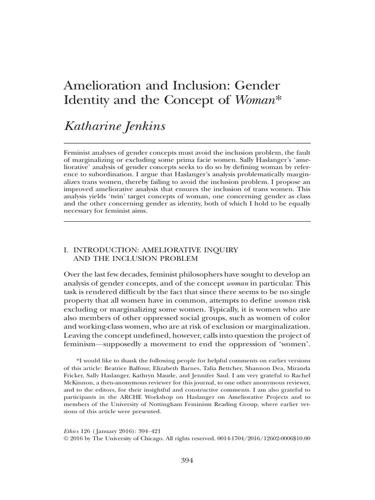 Inclusive Gender Concepts in Feminism | PDF | Gender | Gender Studies