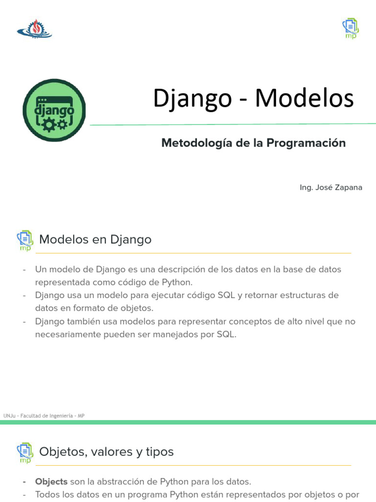 MP TE11 Django Modelos | PDF | Archivo de computadora | Python ...