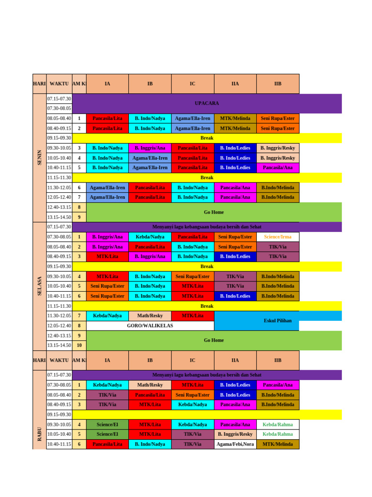 New Schedule | PDF